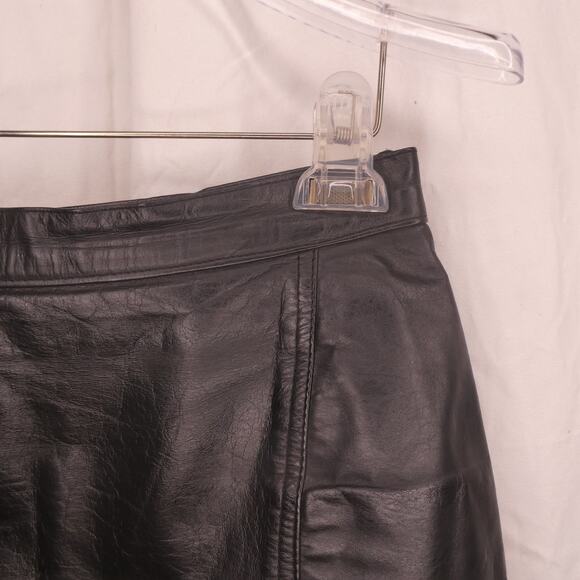 Winlit Woman‎ leather skirt size 9/10 black - Picture 2 of 9